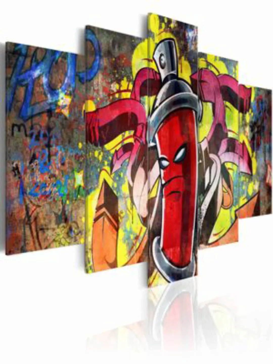artgeist Wandbild Angry spray can mehrfarbig Gr. 200 x 100 günstig online kaufen