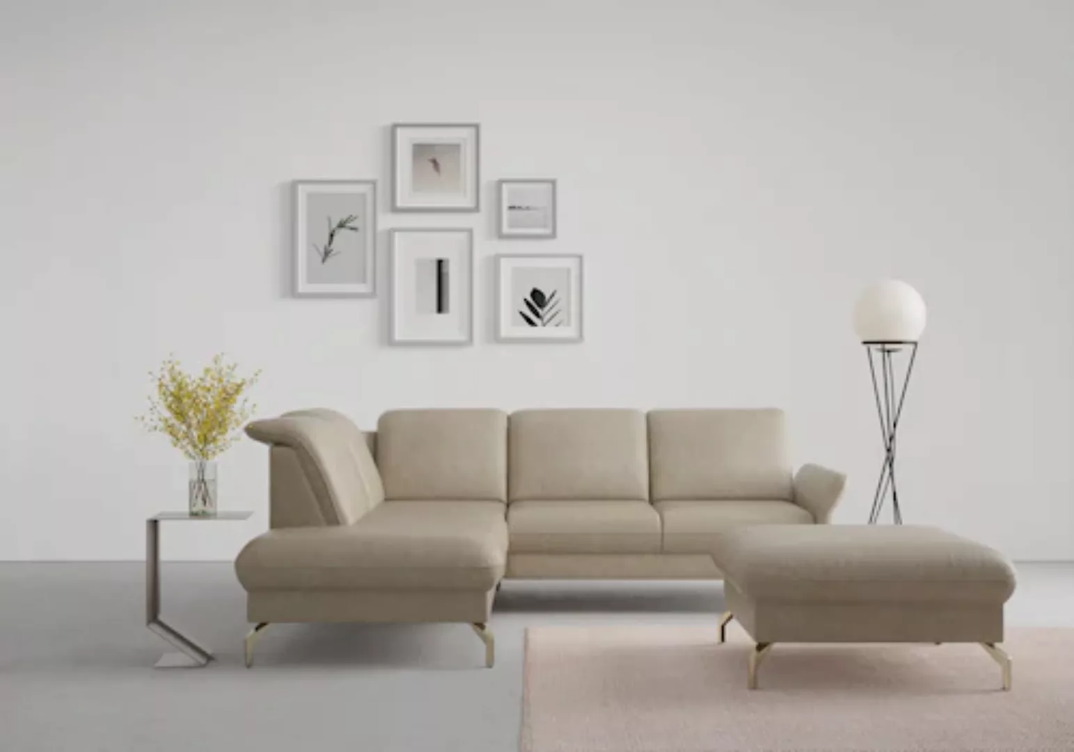 sit&more Ecksofa »Fashion L-Form«, wahlweise mit Kopfteilverstellung, Vorzi günstig online kaufen