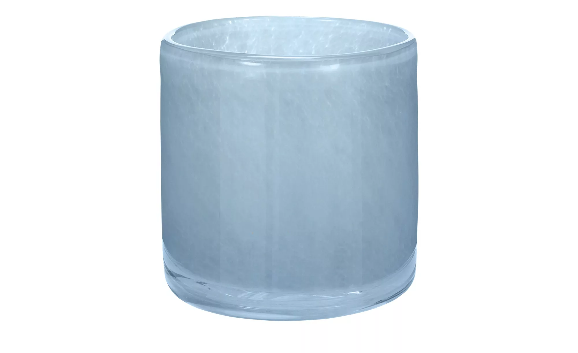 Teelichtglas ¦ blau ¦ Glas  ¦ Maße (cm): H: 8,5  Ø: 8.3 Accessoires > Kerze günstig online kaufen