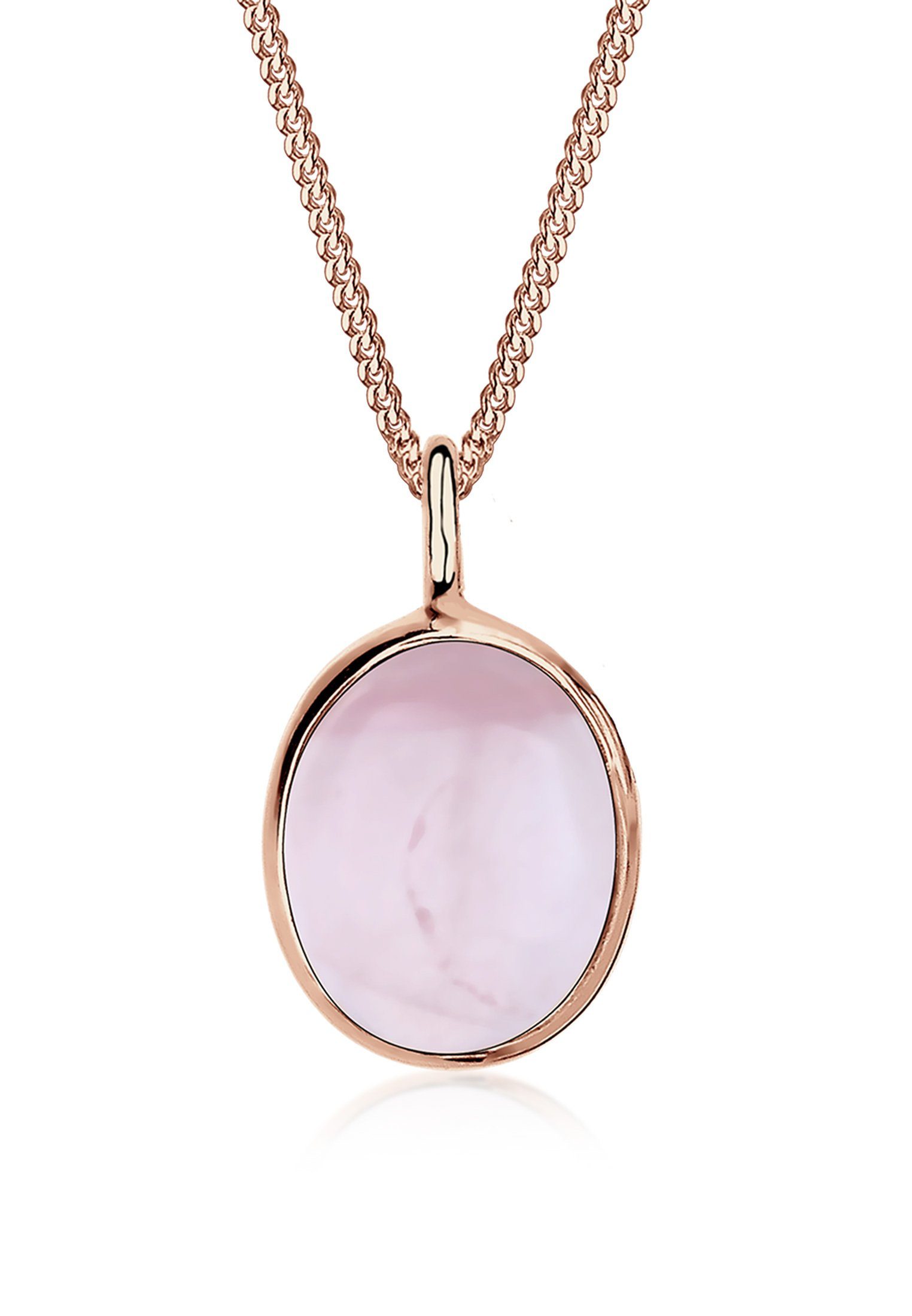 Elli Kette mit Anhänger Quarz Rose günstig online kaufen
