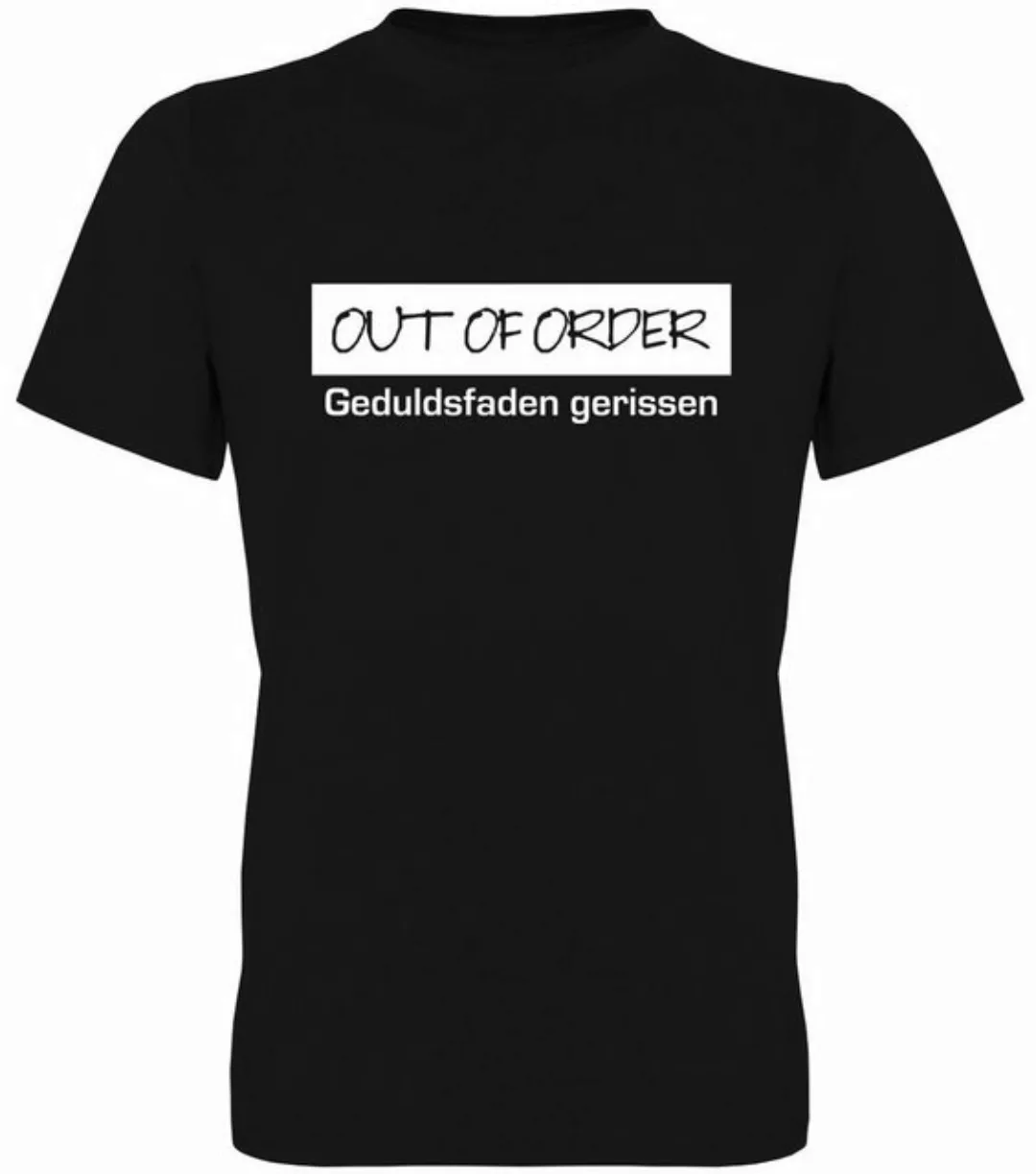 G-graphics T-Shirt Out of Order – Geduldsfaden gerissen Herren T-Shirt, mit günstig online kaufen