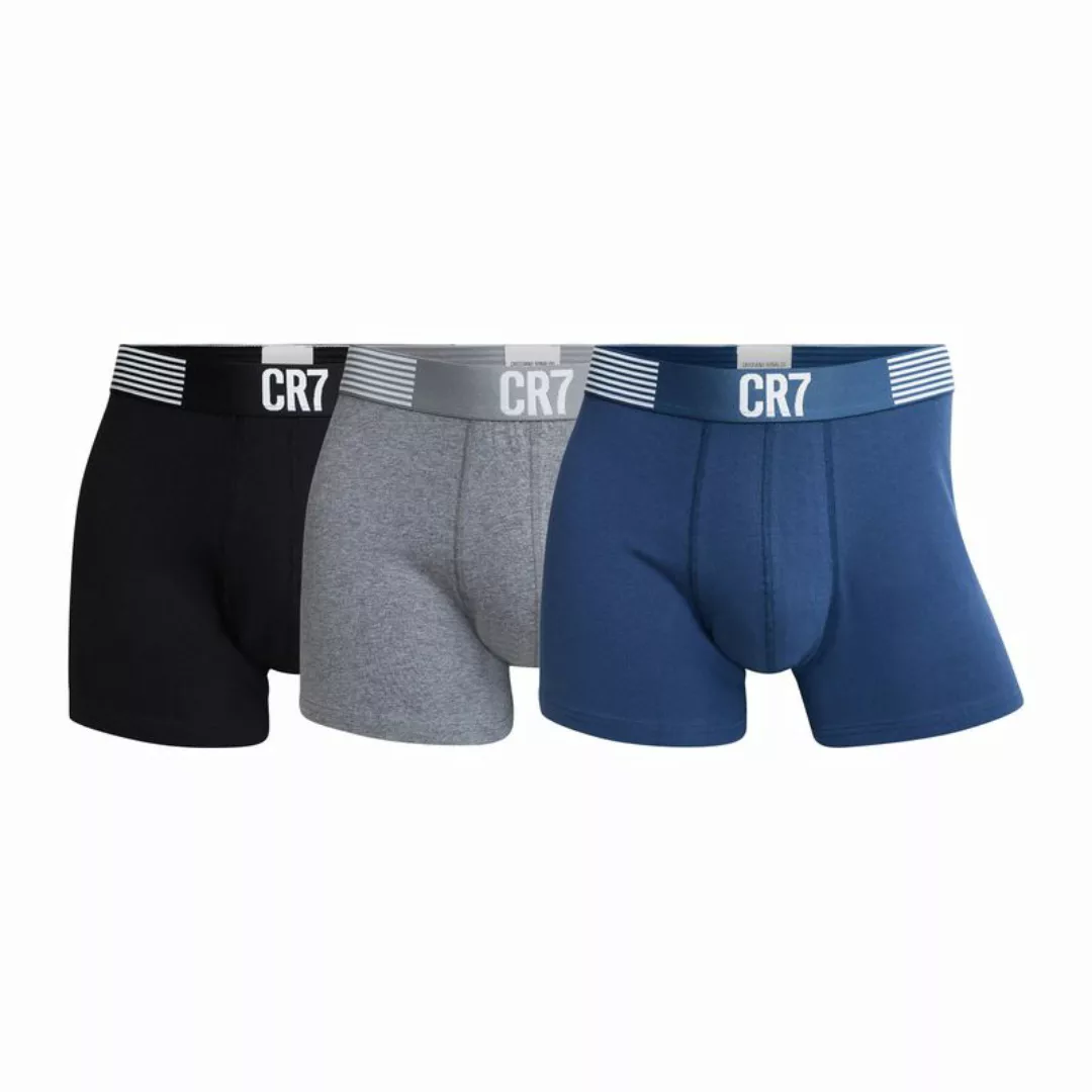 CR7 Herren Boxer Shorts, 3er Pack - Trunks, Organic Cotton Stretch günstig online kaufen