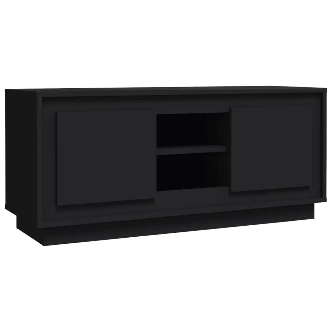 Vidaxl Tv-schrank Schwarz 102x35x45 Cm Holzwerkstoff günstig online kaufen