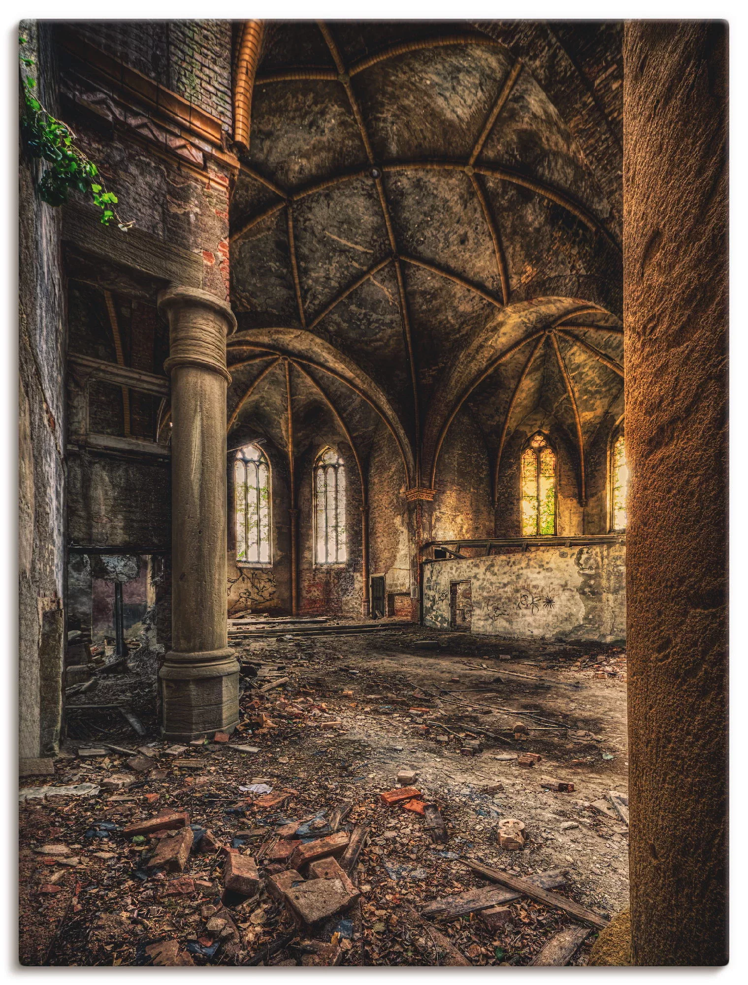 Artland Wandbild "Lost Place - verlassene Kirche II", Gebäude, (1 St.) günstig online kaufen