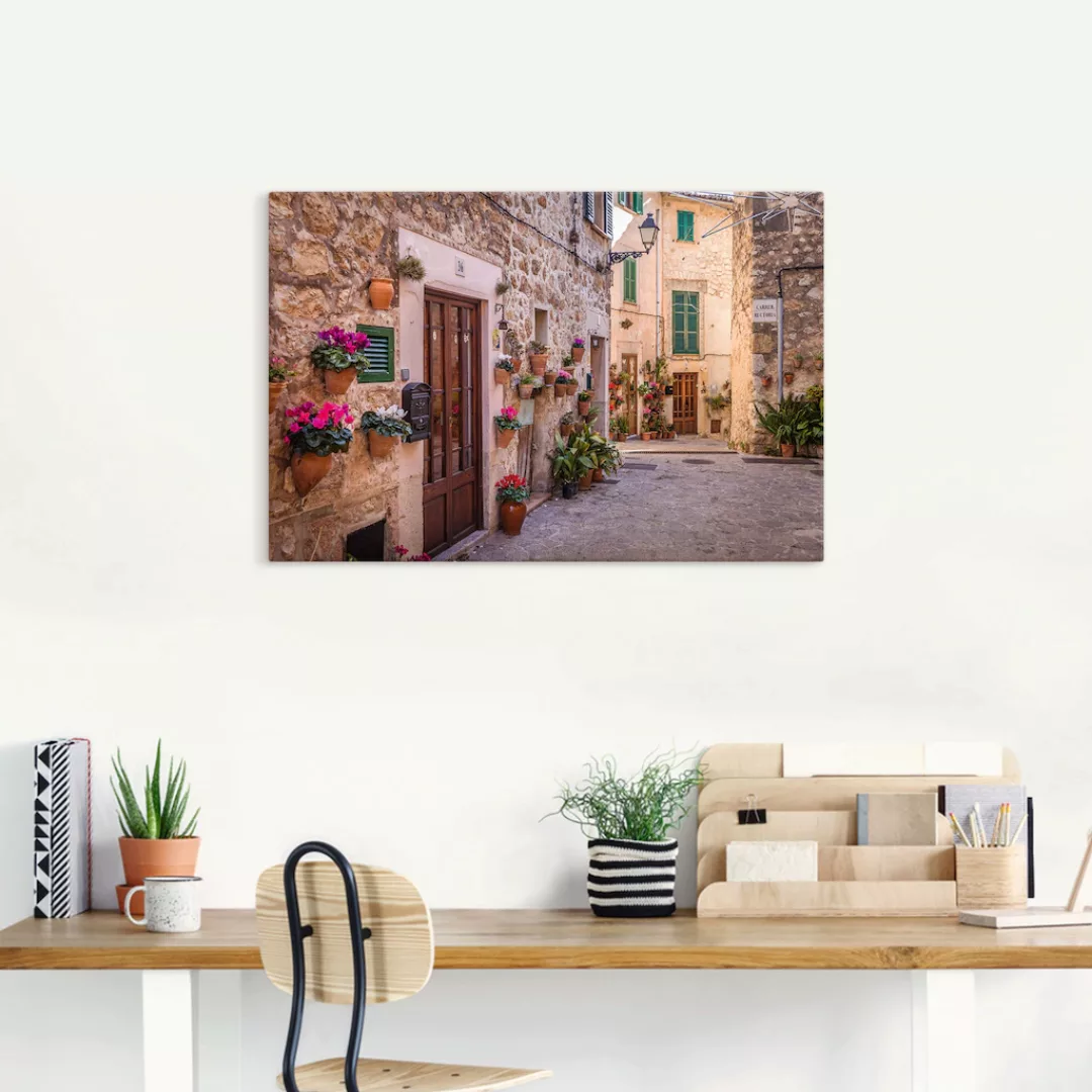 Artland Leinwandbild "Altstadtgasse in Valldemossa II", Mallorca, (1 St.) günstig online kaufen