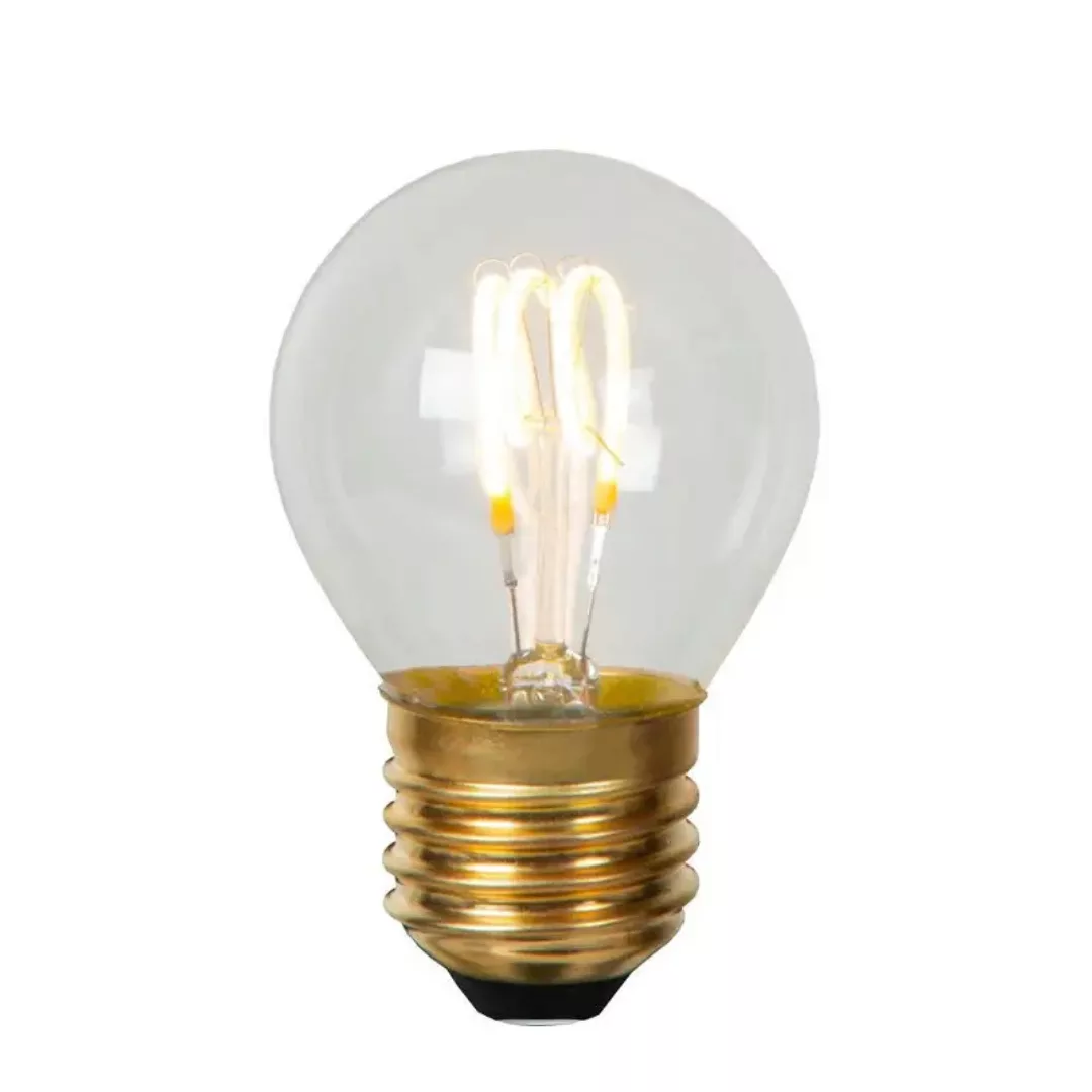 LED Leuchtmittel E27 - Tropfen P45 in Transparent 3W 210lm 2700K 2er-Pack günstig online kaufen