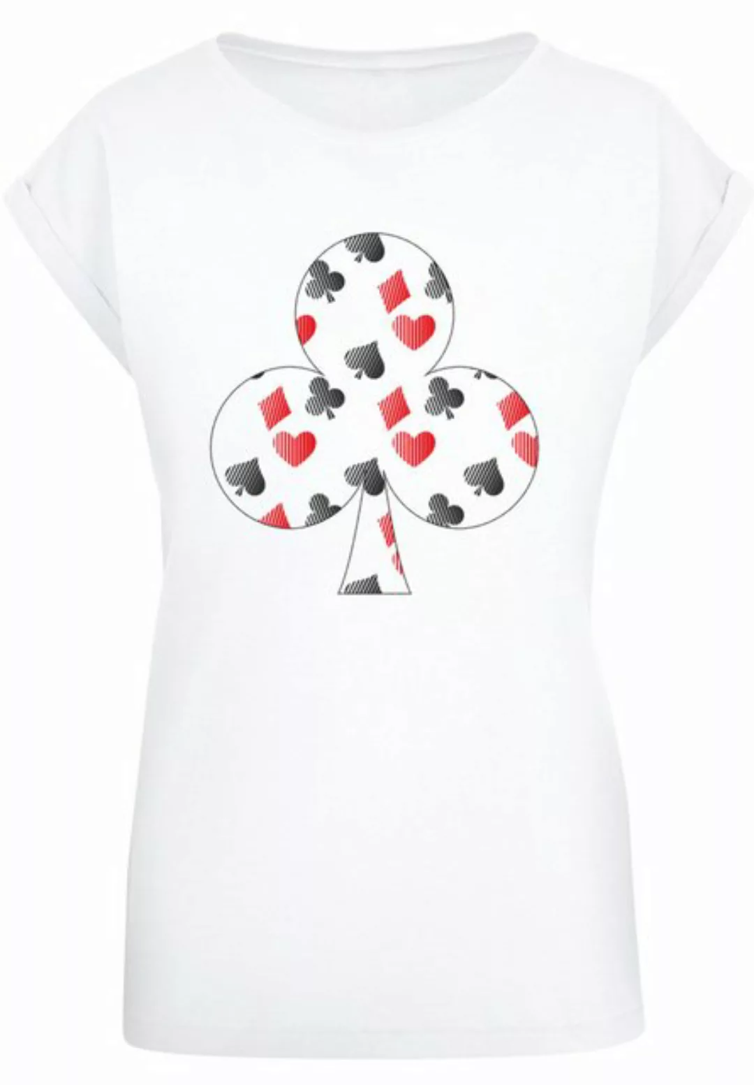 F4NT4STIC T-Shirt "Kartenspiel Kreuz Herz Karo Pik Poker", Print günstig online kaufen