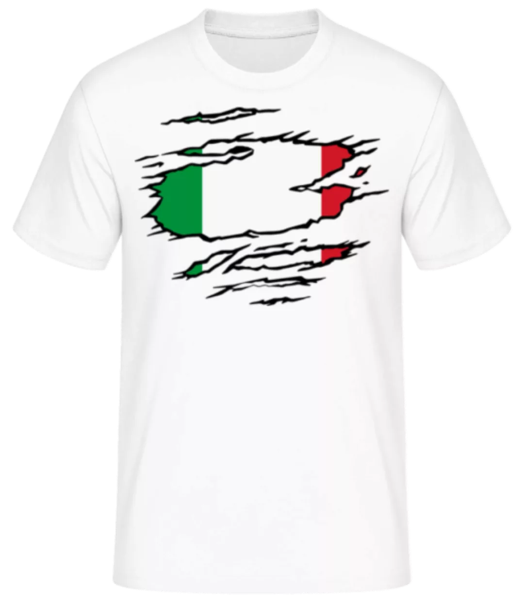 Zerrissene Flagge Italien · Männer Basic T-Shirt günstig online kaufen