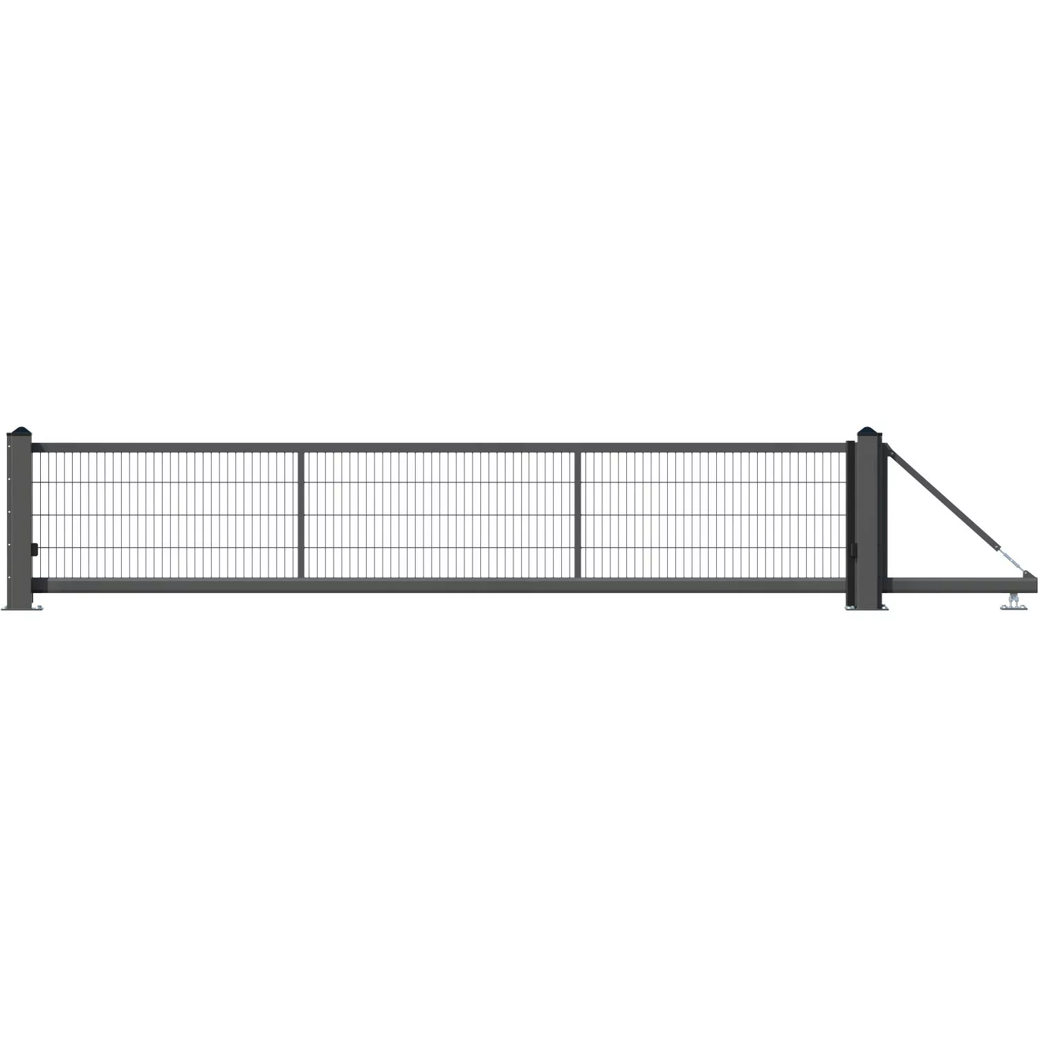 Alberts Schiebetor Lektor Freitragend DS-GM 500 x 160 cm Anthrazit günstig online kaufen