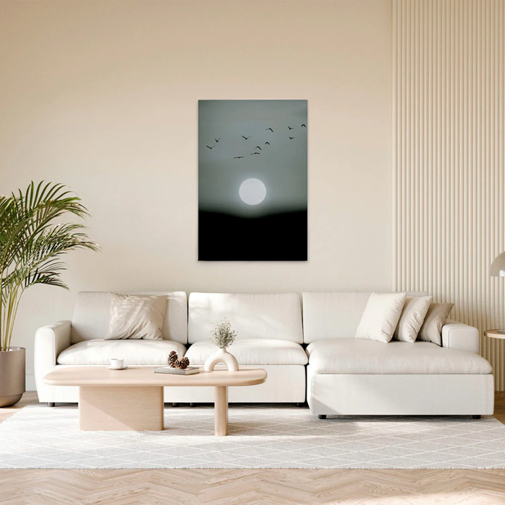 A.S. Création Leinwandbild "Winter Lights - Wandbild Schwarz Grau Keilrahme günstig online kaufen