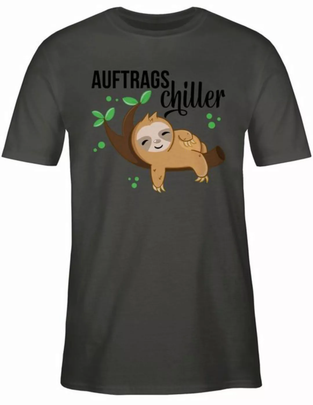 Shirtracer T-Shirt Auftragschiller mit Faultier schwarz Tiere Zubehör günstig online kaufen