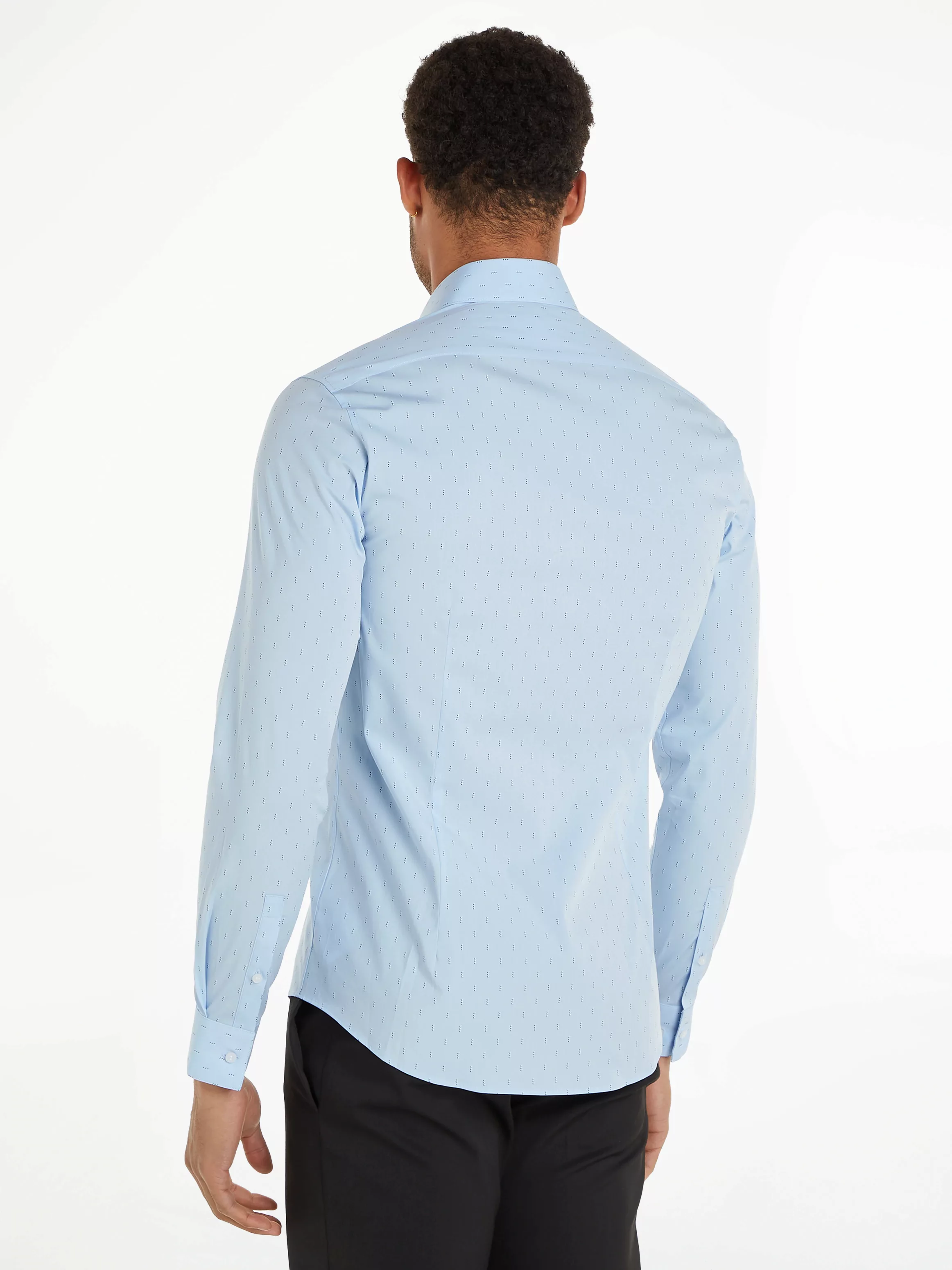 Calvin Klein Kurzarmhemd "POPLIN LEAF PRINT SLIM SHIRT" günstig online kaufen