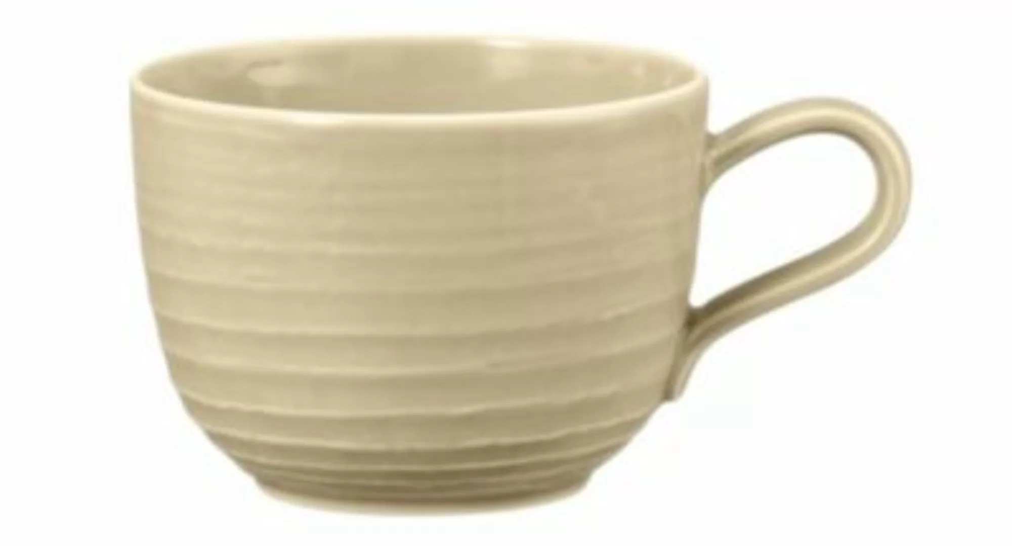 Seltmann Weiden Kaffee Obertasse Terra Ø 11.8 cm rund Porzellan sandbeige günstig online kaufen