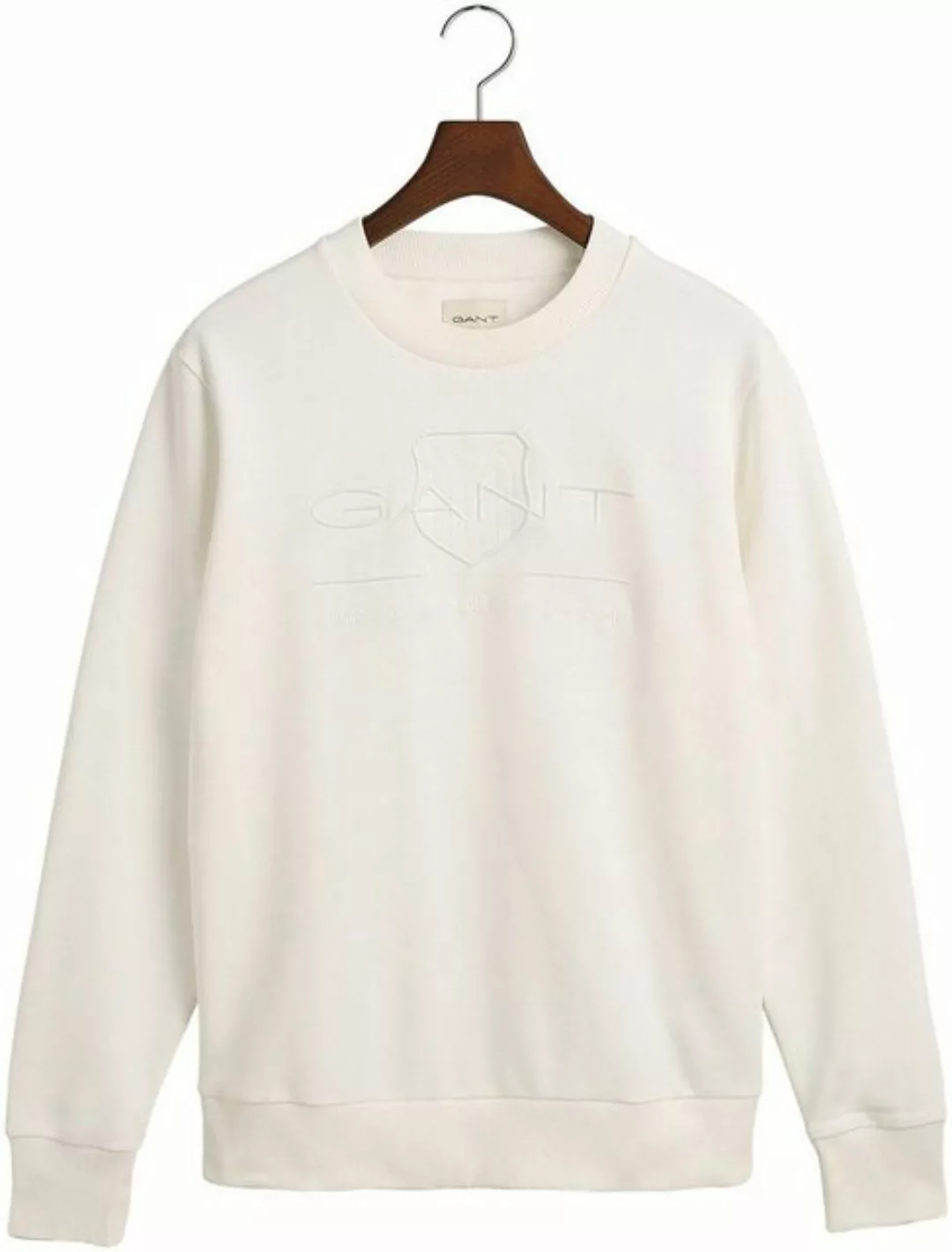 Gant Sweatshirt D1. TONAL ARCHIVE SHIELD C-NECK mit Logostickerei auf der B günstig online kaufen