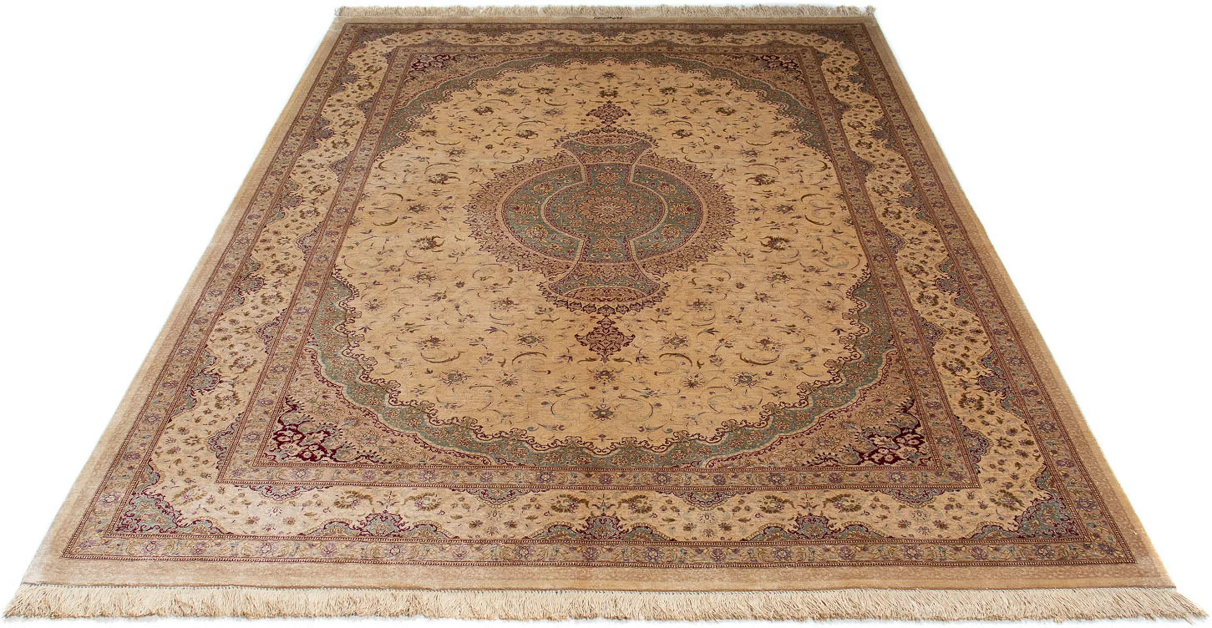 morgenland Orientteppich »Perser - Ghom - 233 x 158 cm - beige«, rechteckig günstig online kaufen