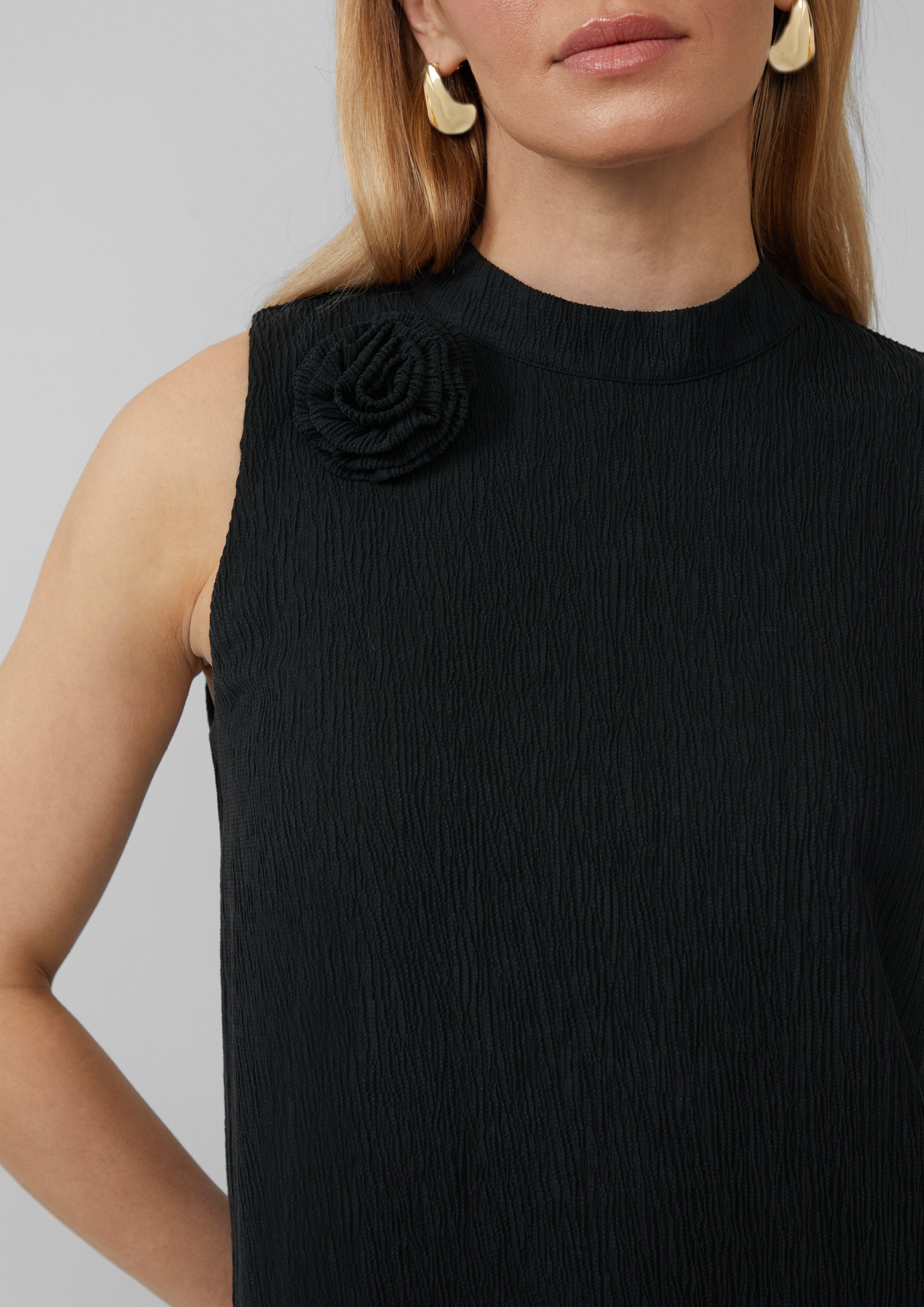 s.Oliver BLACK LABEL Blusentop Strukturiertes Blusentop günstig online kaufen