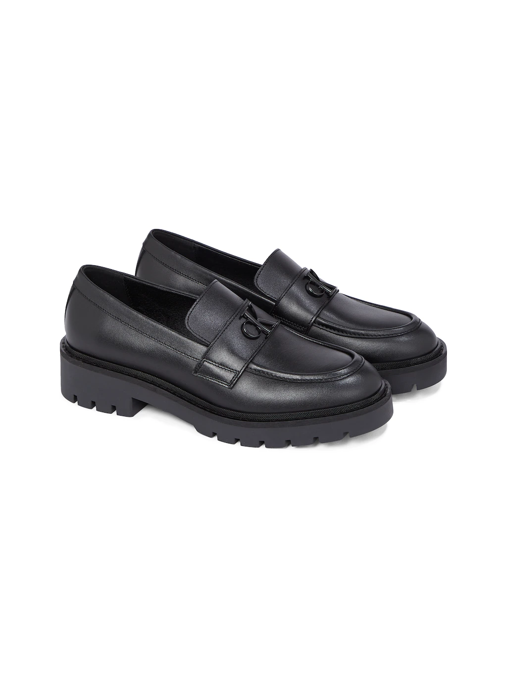 Calvin Klein Jeans Loafer "FLATFORM LOAFER HW MG LTH", Blockabsatz, Schlupf günstig online kaufen