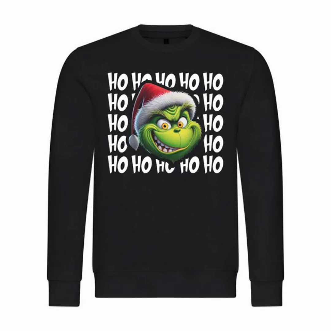 deinshirt Rundhalspullover Herren Pullover Ho Ho Ho Grinch Mit Print Motiv, günstig online kaufen