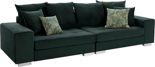 INOSIGN Big-Sofa "Vale", mit Steppung im Sitzbereich, Federkern und Zierkis günstig online kaufen