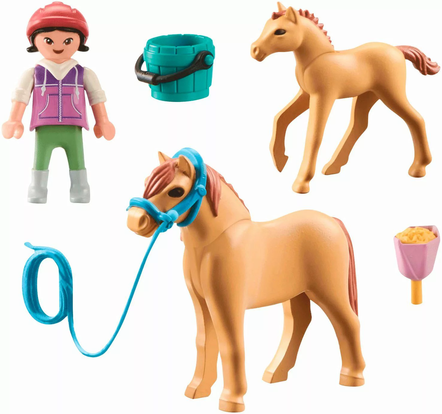Playmobil® Kind mit Pony und Fohlen günstig online kaufen