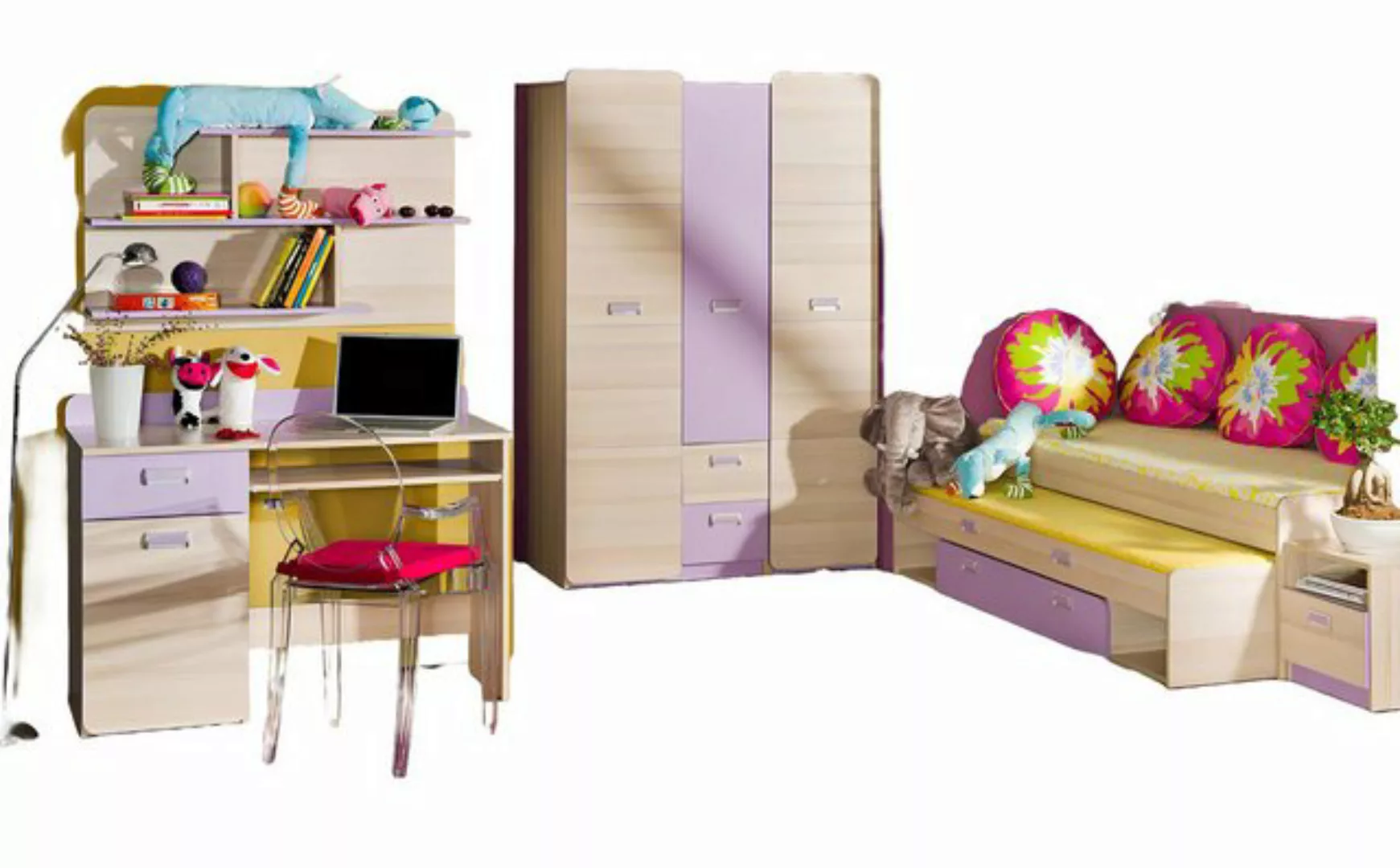 Xlmoebel Bett Neues Jugend- und Kinderzimmer-Doppelbett mit Matratzen und ( günstig online kaufen