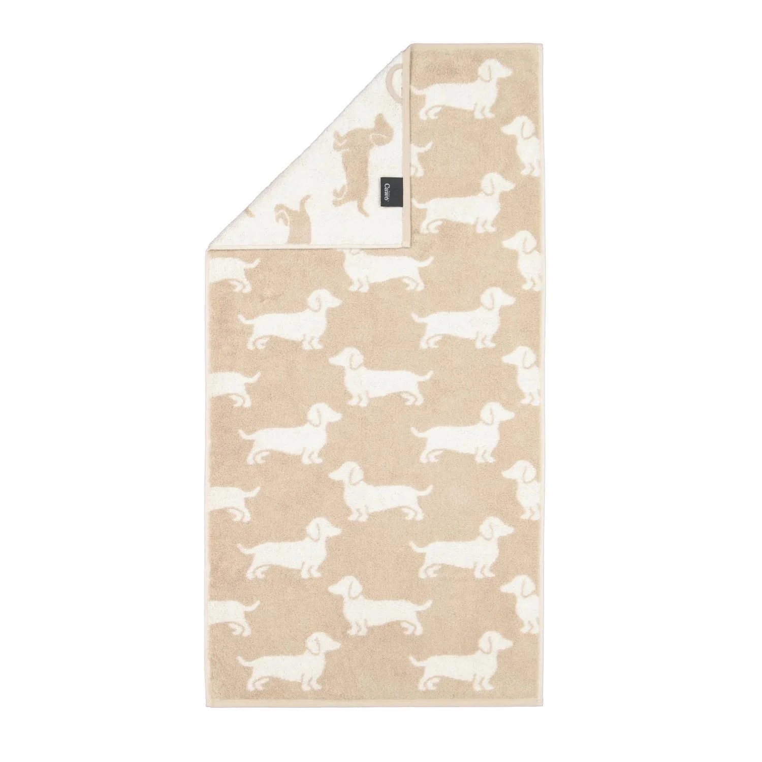 Cawö Handtücher We love Dogs 6246 - Farbe: Natur-Beige - 33 - Gästetuch 30x günstig online kaufen