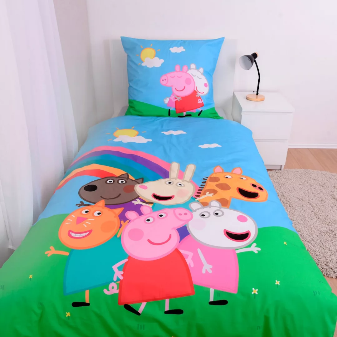 Peppa Pig Bettwäsche »Peppa Pig«, (2 tlg.), mit tollem Motiv günstig online kaufen