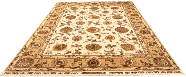morgenland Orientteppich »Perser - Täbriz - Royal - 352 x 256 cm - beige«, günstig online kaufen