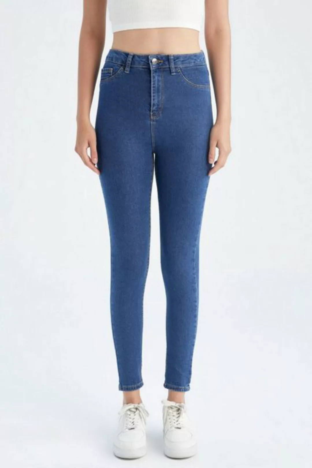 DeFacto Skinny-fit-Jeans Damen Skinny-fit-Jeans JEGGING günstig online kaufen