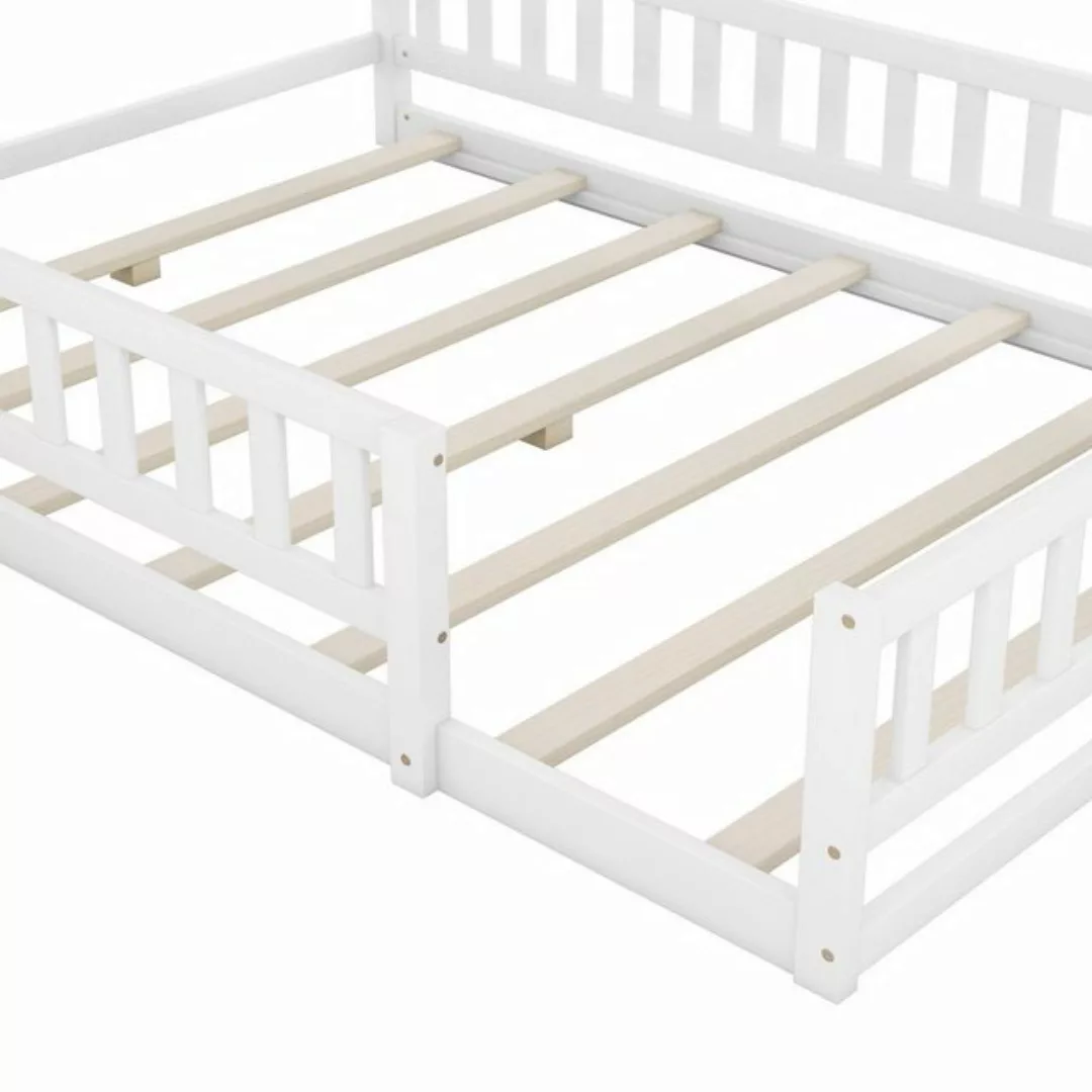 WISHDOR Kinderbett Flachbetten Holzbett Funktionsbett Doppelbett (Hausbette günstig online kaufen