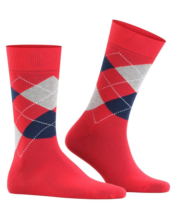 Burlington Socken Rot mit Argyle-Muster günstig online kaufen