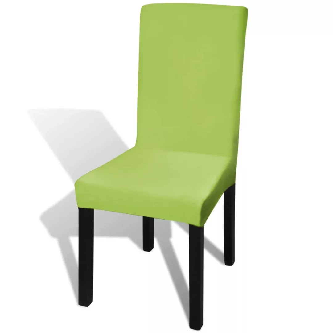 Gerader Stretch Stuhlbezug 4 Stück Grün günstig online kaufen