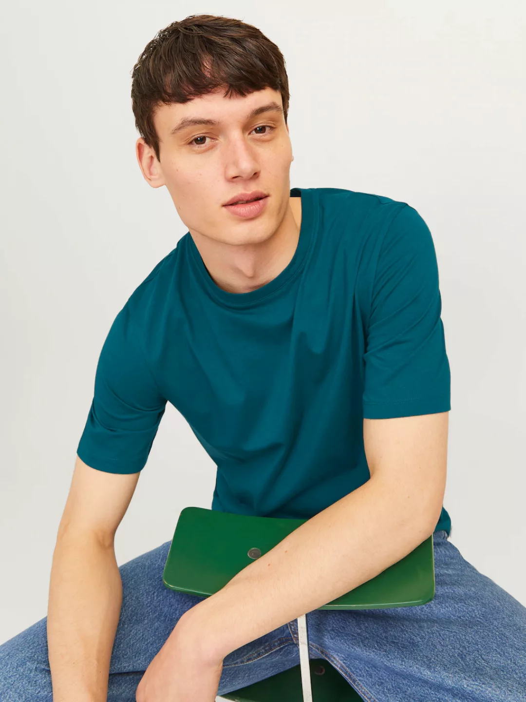 Jack & Jones Rundhalsshirt "JJEORGANIC BASIC TEE SS O-NECK NOOS", mit Rundh günstig online kaufen