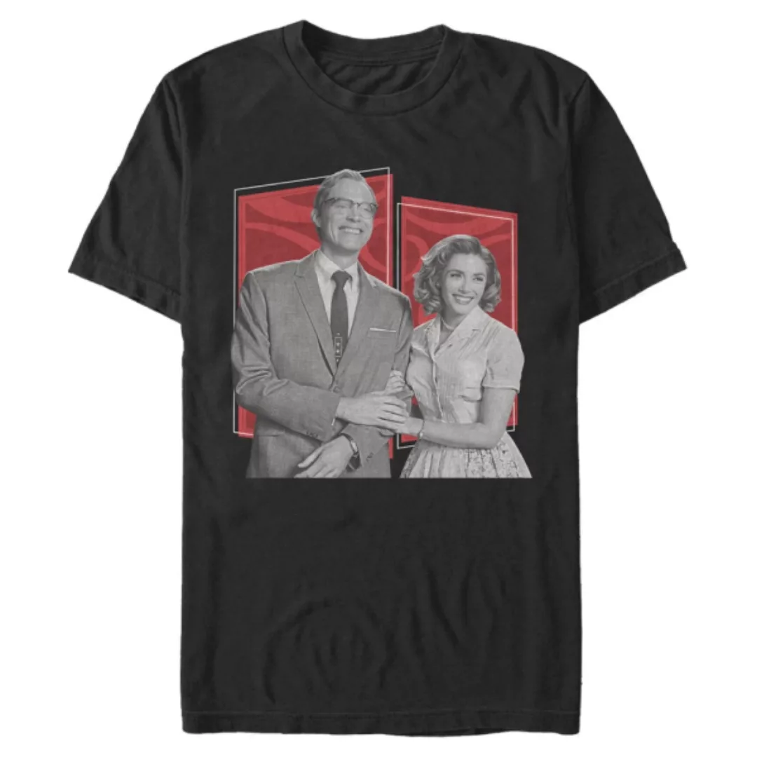 Marvel - WandaVision - Scarlet Witch & Vision Retro Poses - Männer T-Shirt günstig online kaufen