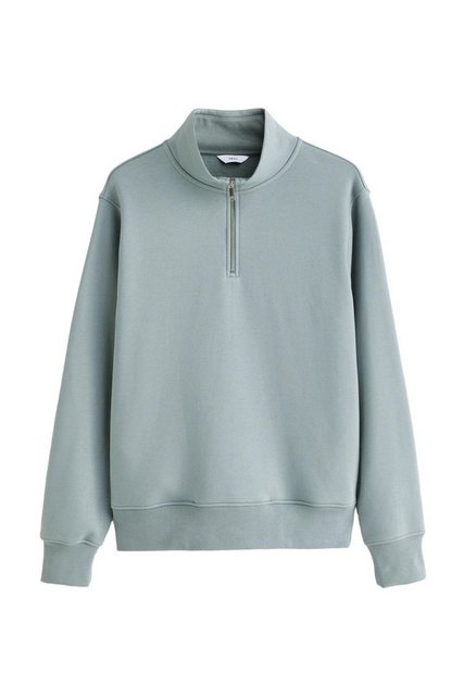 Next Sweater Jersey-Sweatshirt mit kurzem Reißverschlusskragen (1-tlg) günstig online kaufen