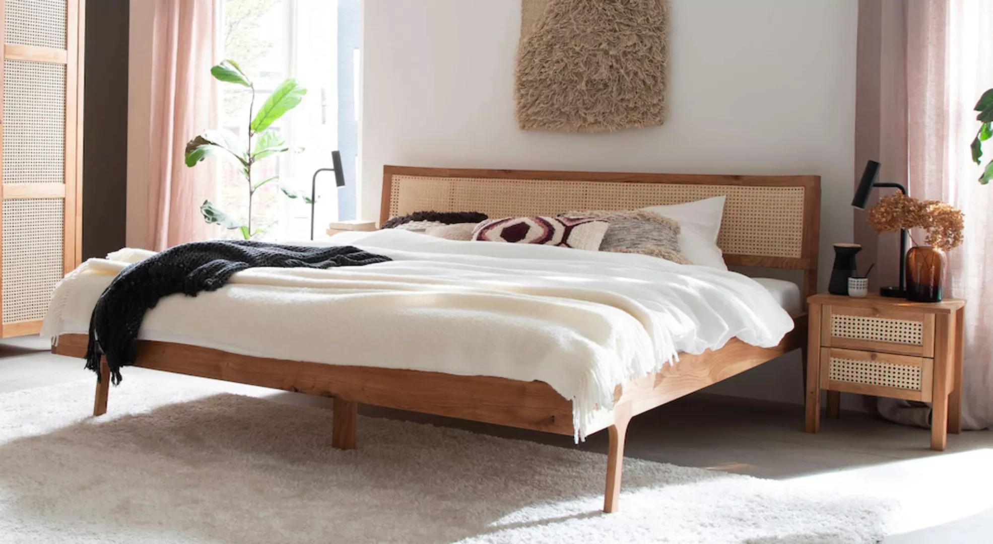 andas Bett "Hällevik Doppelbett, Massivholzbett, hyggeliger Stil", massive günstig online kaufen