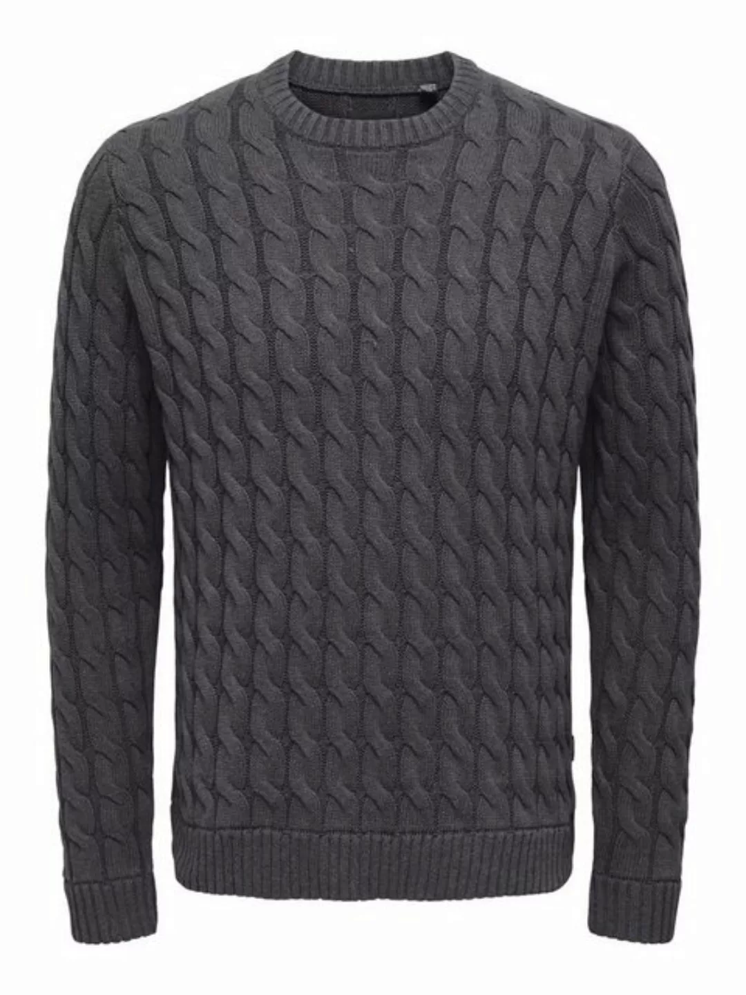 ONLY & SONS Strickpullover Strickpullover Rundhals Normal Fit langarm ONSKI günstig online kaufen