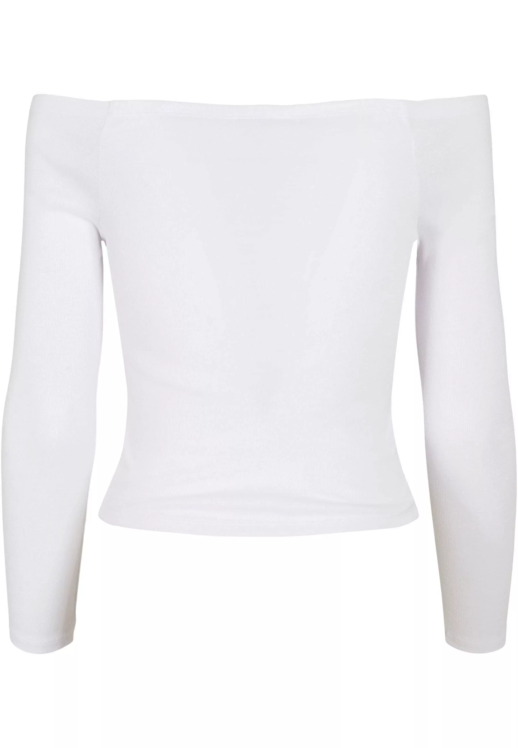 URBAN CLASSICS Langarmshirt "Urban Classics Damen Ladies Off Shoulder Rib L günstig online kaufen