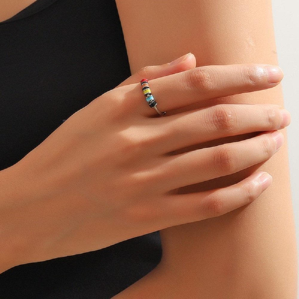 Eyecatcher Fingerring Anti Stress Ring bunte günstig online kaufen