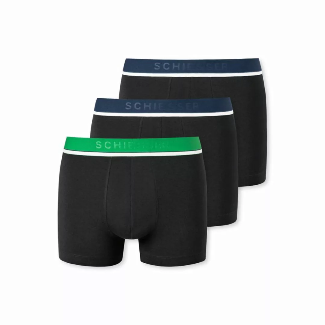 SCHIESSER Herren Shorts - Boxershorts, Cotton Stretch, Logobund, 3er Pack S günstig online kaufen