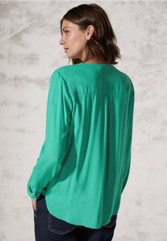 Bluse in Unifarbe günstig online kaufen