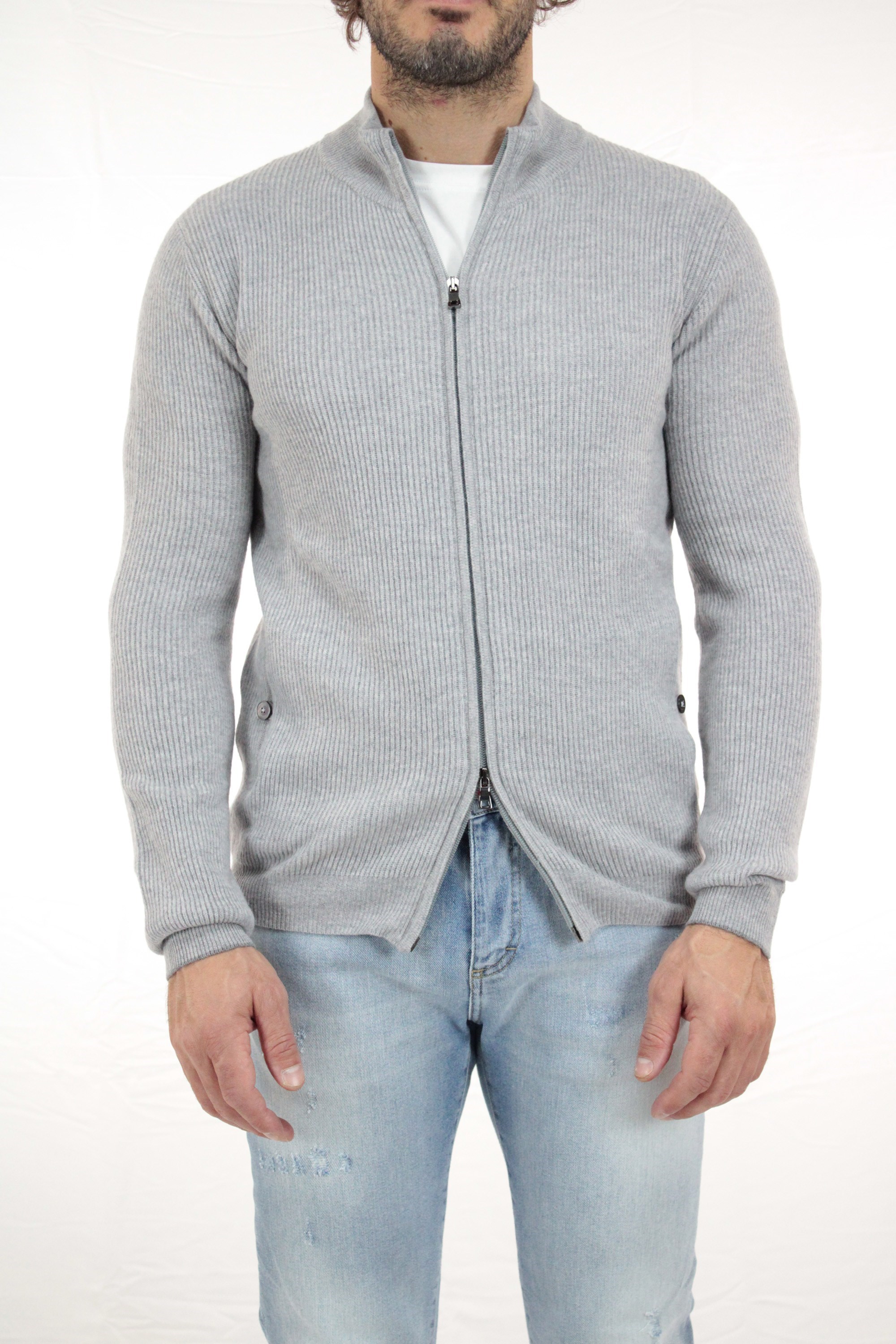 ferrante Cardigan Herren grau günstig online kaufen