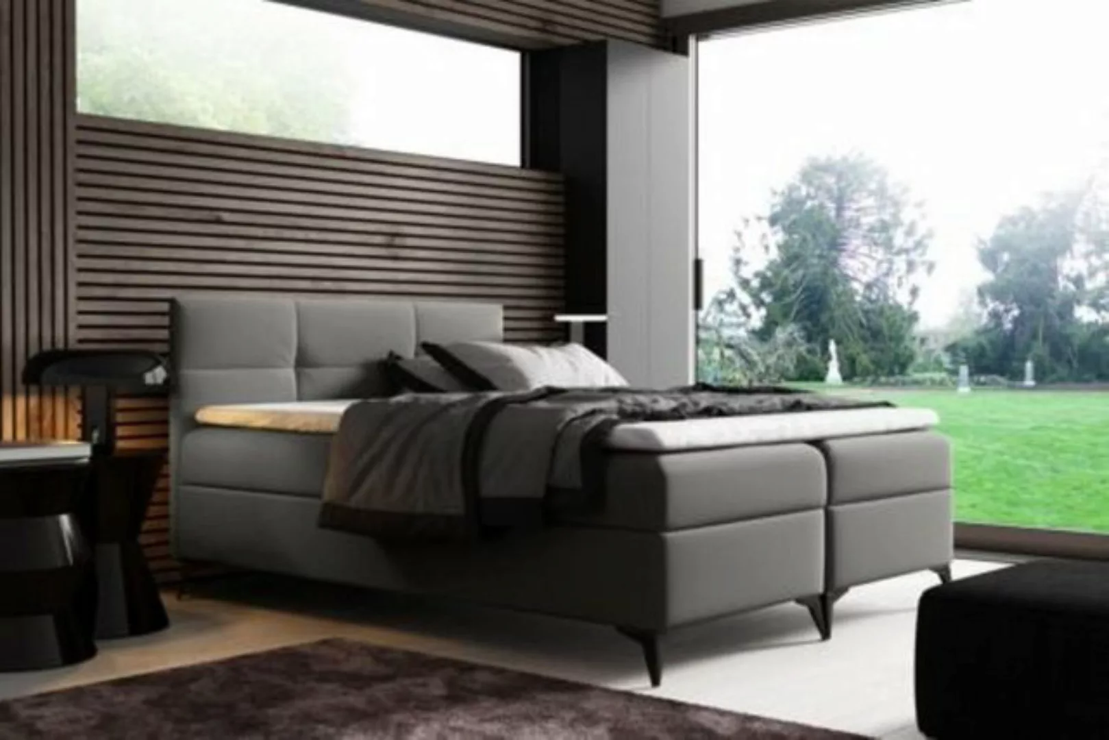 JVmoebel Bett, Bett mit Bettkasten 180x200 Boxspringbett Design Doppel Hote günstig online kaufen