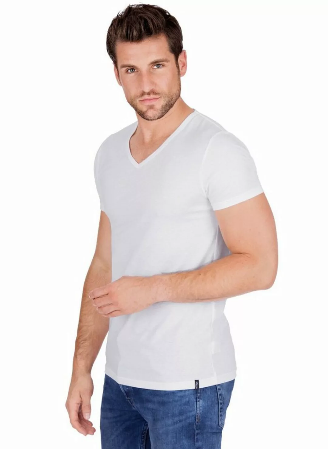 Trigema T-Shirt TRIGEMA V-Shirt Slim Fit (1-tlg) günstig online kaufen