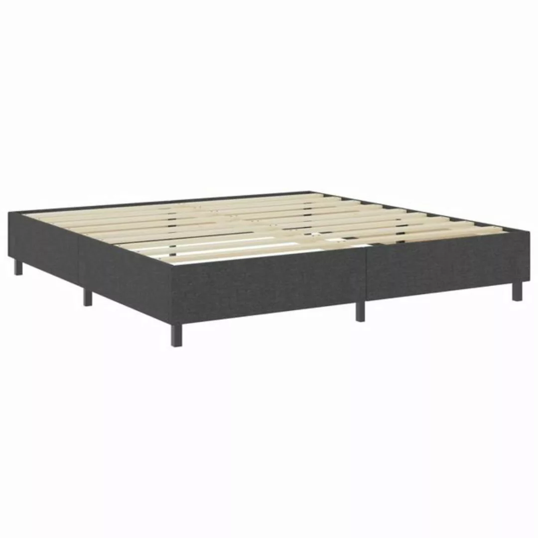 furnicato Bettgestell Boxspring-Grau Stoff 200x200 cm (1-tlg) günstig online kaufen