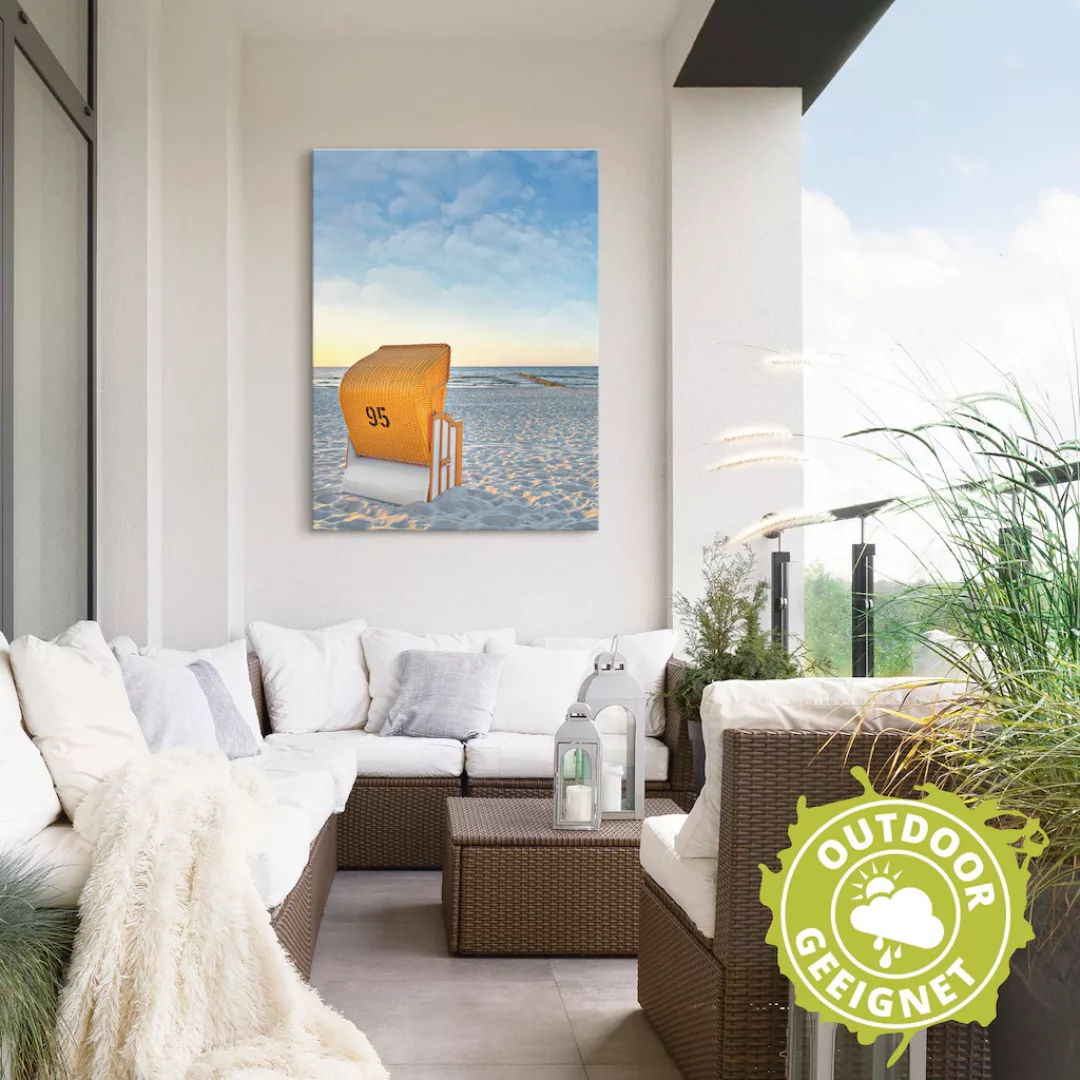 Artland Wandbild "Ostsee7 - Strandkorb", Strand, (1 St.), als Alubild, Outd günstig online kaufen