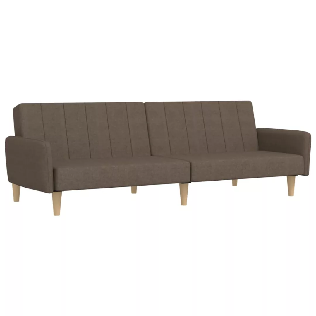 Vidaxl Schlafsofa 2-sitzer Taupe Stoff günstig online kaufen