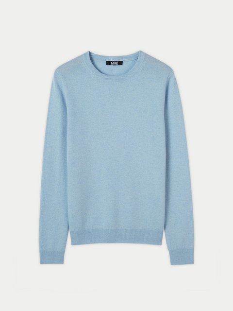 GOBI Cashmere Rundhalspullover Basic R-Ausschnitt Kaschmirpullover günstig online kaufen