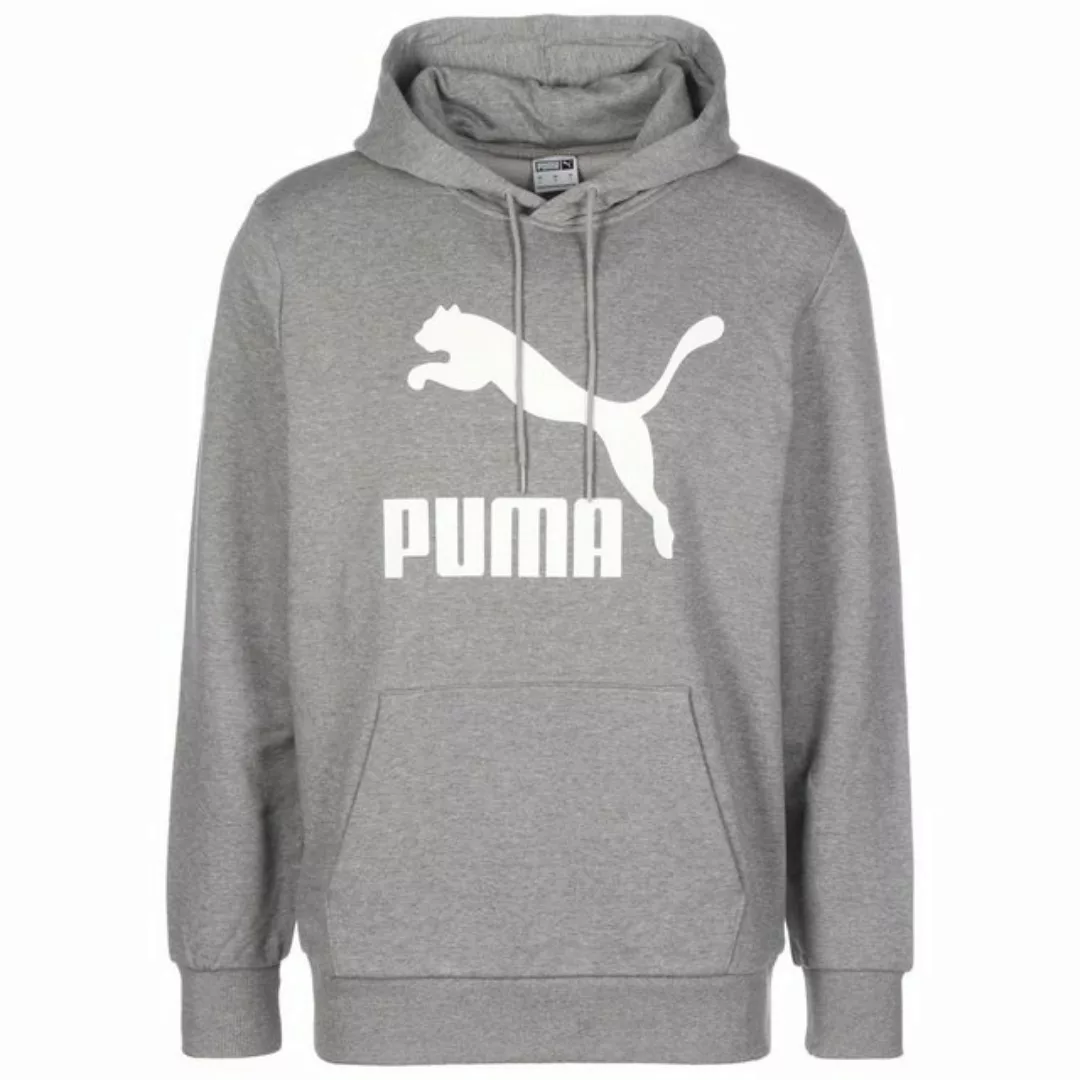 PUMA Classics Logo Herren Hoodie | Mit Heide | Grau | Größe: XXL günstig online kaufen