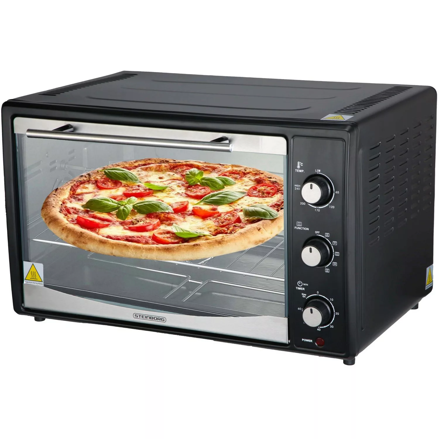 Steinborg SB-3014 Backofen 45 Liter 1800 Watt Schwarz günstig online kaufen